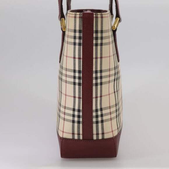 Burberry Nova Check Hand Bag Canvas Beige - Picture 5 of 16